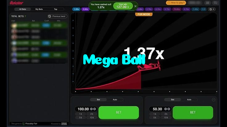 Mega Ball خوش آمدید بونس +600% پیشکش موبائل ایپ کے پروموشن سیکشن میں دکھائی دیتی ہے۔