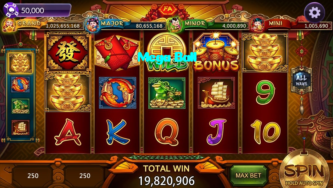 Mega Ball casino presented on mobile device in Pakistan with slots and live games